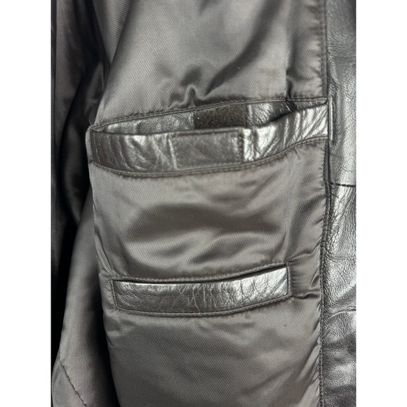 Men's Vintage Lord and Taylor Dark Brown Leather Jacket Size XL - Picture 5 of 10